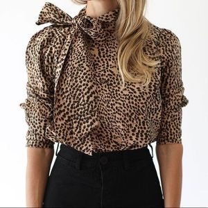 Ulla Johnson Penelope Blouse in Cheetah